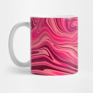 Shades of Magenta Pink Digital Fluid Art Mug